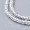 Electroplate Glass Beads Strands X-EGLA-F149-AB-01-3