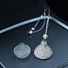 Full Rhinestone Mushroom Glass Perfume Bottles Air Freshener Diffuser Bottle Hanging Ornaments PW-WG8D50A-01-3
