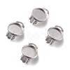 Tarnish Resistant 304 Stainless Steel Clip-on Earring Setting STAS-I166-33P-1