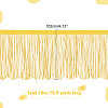 Polyester Latin Fringe Lace OCOR-WH0066-12A-04-2