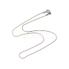 Ion Plating(IP) 304 Stainless Steel Serpentine Chain Necklace for Men Women NJEW-G076-01A-M-2