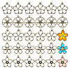 CHGCRAFT 30Pcs 5 Styles Alloy Open Back Bezel Pendants FIND-CA0008-59AB-1