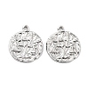 Anti-Tarnish Rhodium Plated 925 Sterling Silver Pendant STER-H111-04P-1