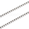 Brass Ball Chain Necklaces X-NJEW-JN02912-02-2