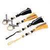 Crafans 4Pcs 2 Style Senior Year Theme Woolen Yarn Tassels Pendant Decorations HJEW-CF0001-18-2