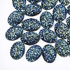 Electroplate Druzy Resin Cabochons CRES-T012-08H-1