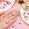 96Pcs 8 Colors Teardrop Glass Charms GLAA-HY0001-50A-3