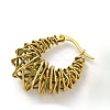 Ion Plating(IP) 304 Stainless Steel Teardrop Hoop Earrings EJEW-K295-05G-2