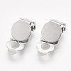 Tarnish Resistant 304 Stainless Steel Clip-on Earring Findings X-STAS-T045-33A-P-1