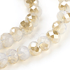 Electroplate Glass Beads Strands GLAA-K027-HR-A01-3