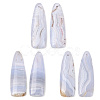 Natural Blue Lace Agate Pendants G-K381-21B-1