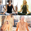 6Pcs Adjustable Waxed Cord Macrame Pouch Empty Stone Holder Necklace Making NJEW-BBC0001-08A-5