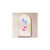Waterproof Reflective Plastic Mirror Stickers DIY-WH0668-009-8