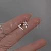 2 Pairs Alloy Stud Earrings for Women EJEW-FS0001-27G-1