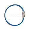 Stainless Steel Cable Wire Keychain AJEW-YWC0004-01F-1