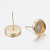 304 Stainless Steel Stud Earring Settings STAS-H436-20A-2