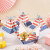 Pyramid Shape Candy Packaging Box CON-WH0078-27-5