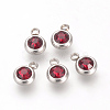 201 Stainless Steel Rhinestone Charms X-STAS-S068-01-2