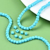 Handmade Polymer Clay Beads Strands X-CLAY-N008-061-05-7