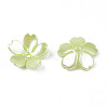 Spray Paint ABS Plastic Imitation Pearl Beads MACR-N013-002-5