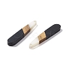 Opaque Resin & Walnut Wood Pendants RESI-M027-12D-2