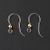 Transparent Resin Earring Hooks RESI-G050-01G-2