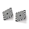 Resin Stud Earrings EJEW-I257-01E-2