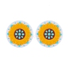 Flower Theme Silicone Focal Beads SIL-SZC0002-07A-1