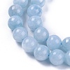 Natural White Jade Beads Strands G-L500-01-8mm-2