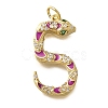 Brass Micro Pave Cubic Zirconia Pendants KK-I724-A05-1