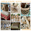 Braided Burlap Ribbon OCOR-WH0079-53C-6