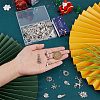 96Pcs 16 Style Tibetan Style Alloy Pendants FIND-SC0004-75-3