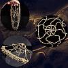 Alloy Rhinestone Mesh Headbands OHAR-WH20007-05G-01-5