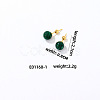Handmade Fashion Synthetic Malachite Stainless Steel Bead Earrings Accessories for Autumn/Winter VH6205-1-1