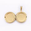 Ion Plating(IP) 316 Stainless Steel Locket Pendants X-STAS-O103-30G-3