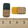 Resin & Walnut Wood Pendants RESI-XCP0002-16I-3