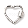 Rack Plating Brass Screw Carabiner Lock Charms KK-D047-09P-1