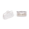 304 Stainless Steel Ribbon Crimp Ends STAS-P249-27B-S-2
