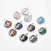 Natural & Synthetic Mixed Stone Kitten Pendants G-J386-B-1