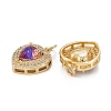 Brass Micro Pave Cubic Zirconia Pendants KK-G404-A-01H-G-2