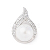 Brass Micro Pave Cubic Zirconia Pendants ZIRC-I066-07P-01-1