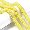 Flat Round Handmade Polymer Clay Beads CLAY-R067-12mm-22-4