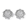 Brass Micro Pave Cubic Zirconia Beads Caps LS-KK-B087-16B-P-1