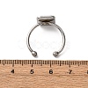304 Stainless Steel Open Cuff Ring Components STAS-S134-01P-E01-3
