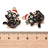 Christmas Theme Alloy Enamel Pendants X-ENAM-Z022-03B-3