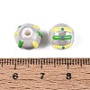 Handmade Porcelain Ceramic Beads PORC-Q005-03G-3