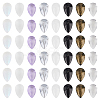96Pcs 8 Colors Teardrop Glass Charms GLAA-HY0001-50B-1