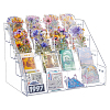 4-Tier Plastic Card Display Riser Stands ODIS-WH0030-236-1