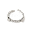 Brass Cup Peg Open Cuff Ring Settings KK-G518-06P-01-2