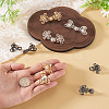 6Pcs 6 Styles Chinese Knot Alloy Adjustable Jean Button Pins FIND-TA0010-52-6
